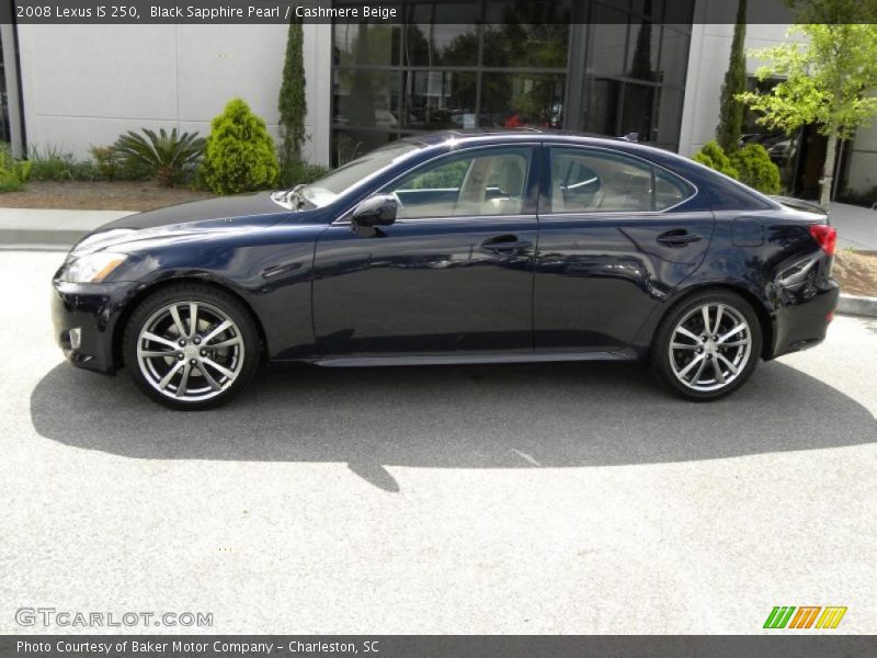 Black Sapphire Pearl / Cashmere Beige 2008 Lexus IS 250
