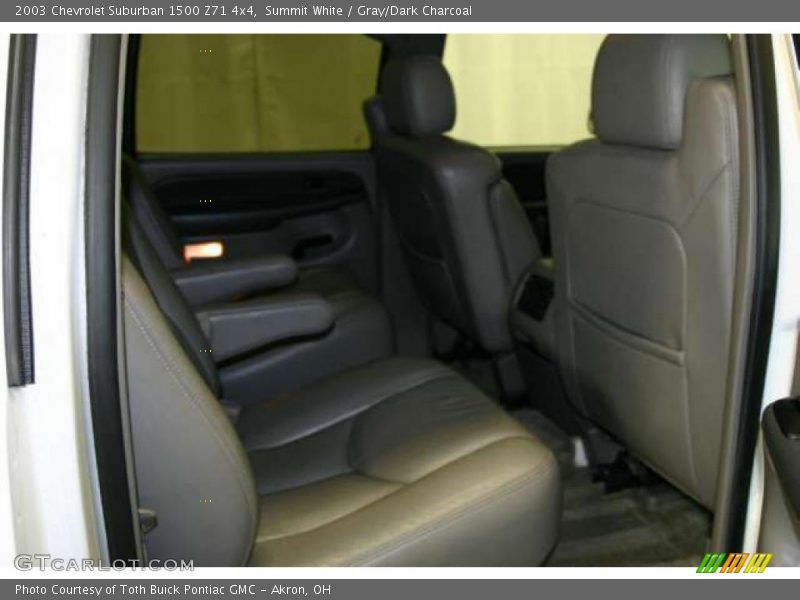 Summit White / Gray/Dark Charcoal 2003 Chevrolet Suburban 1500 Z71 4x4