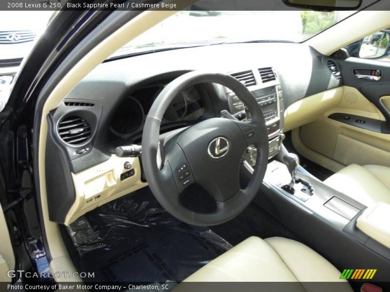 Black Sapphire Pearl / Cashmere Beige 2008 Lexus IS 250