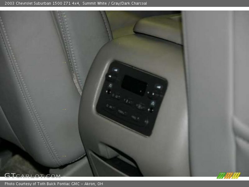 Summit White / Gray/Dark Charcoal 2003 Chevrolet Suburban 1500 Z71 4x4