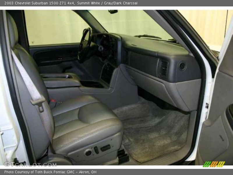 Summit White / Gray/Dark Charcoal 2003 Chevrolet Suburban 1500 Z71 4x4