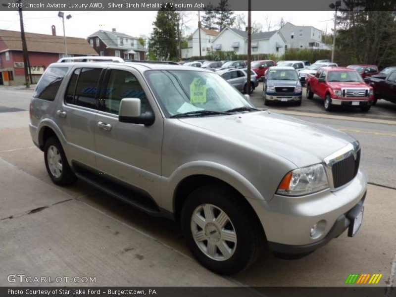 Silver Birch Metallic / Medium Ash 2003 Lincoln Aviator Luxury AWD
