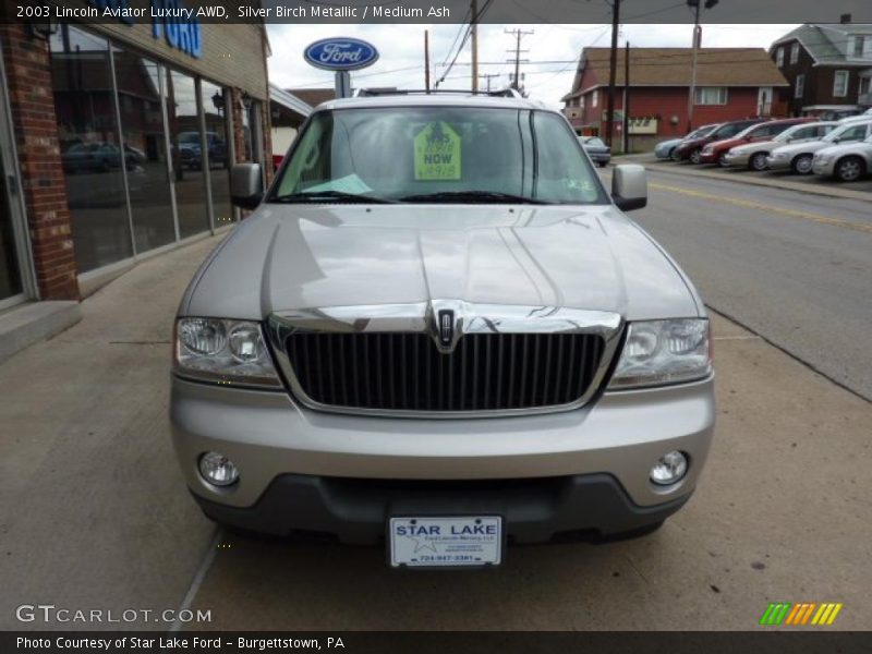 Silver Birch Metallic / Medium Ash 2003 Lincoln Aviator Luxury AWD