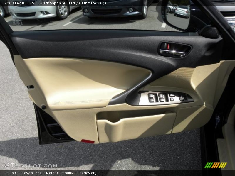 Black Sapphire Pearl / Cashmere Beige 2008 Lexus IS 250