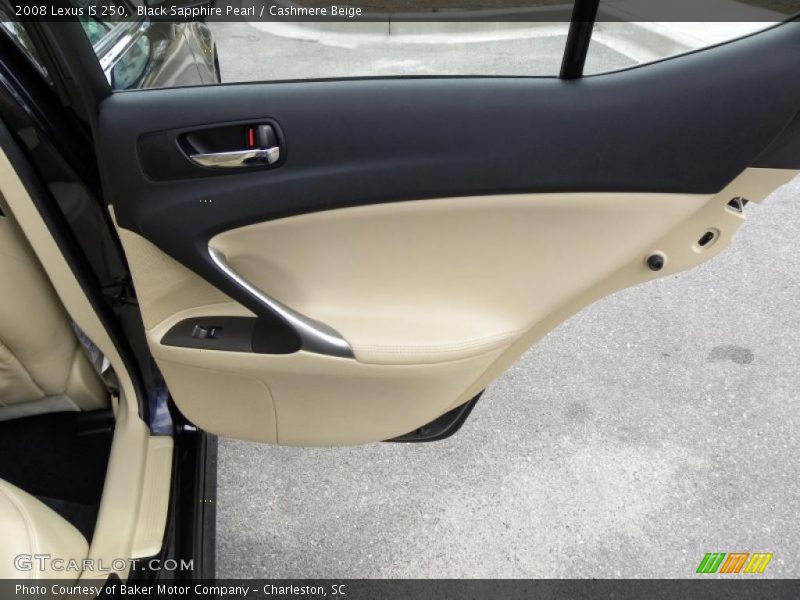 Black Sapphire Pearl / Cashmere Beige 2008 Lexus IS 250