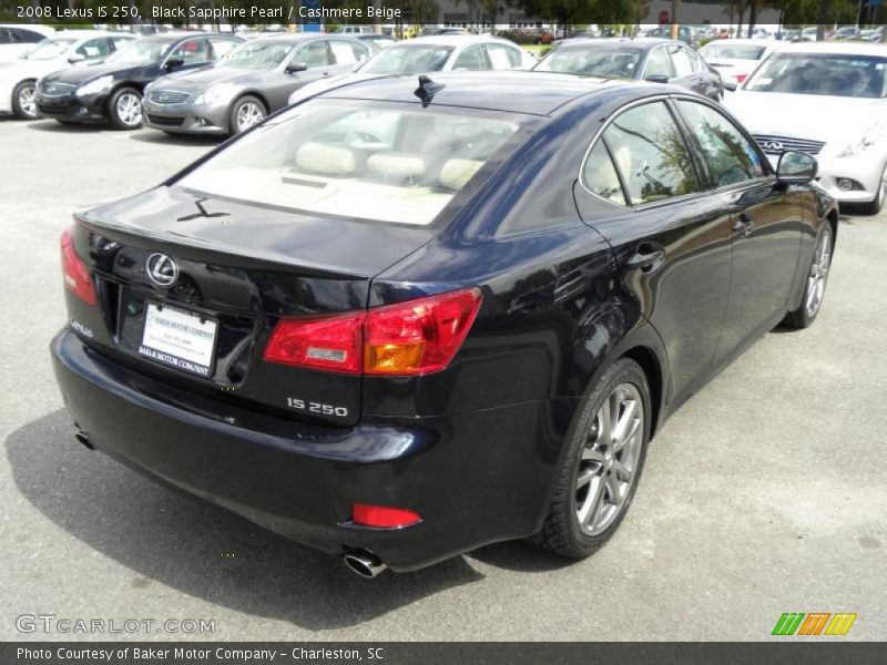 Black Sapphire Pearl / Cashmere Beige 2008 Lexus IS 250