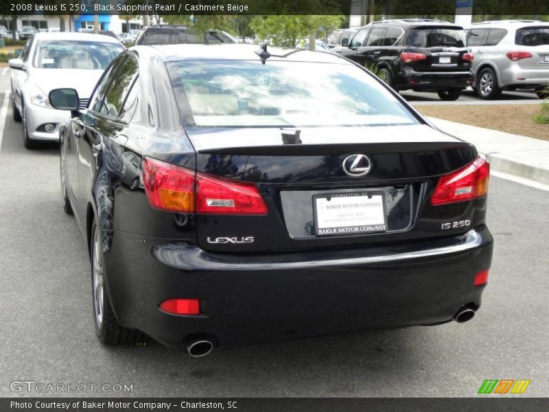 Black Sapphire Pearl / Cashmere Beige 2008 Lexus IS 250