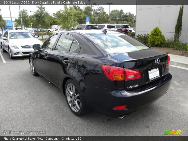 Black Sapphire Pearl / Cashmere Beige 2008 Lexus IS 250