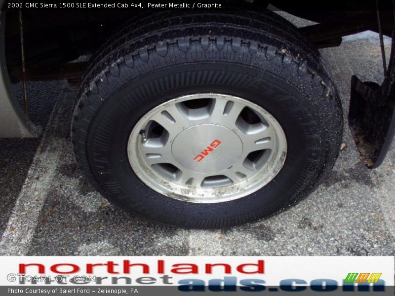 Pewter Metallic / Graphite 2002 GMC Sierra 1500 SLE Extended Cab 4x4