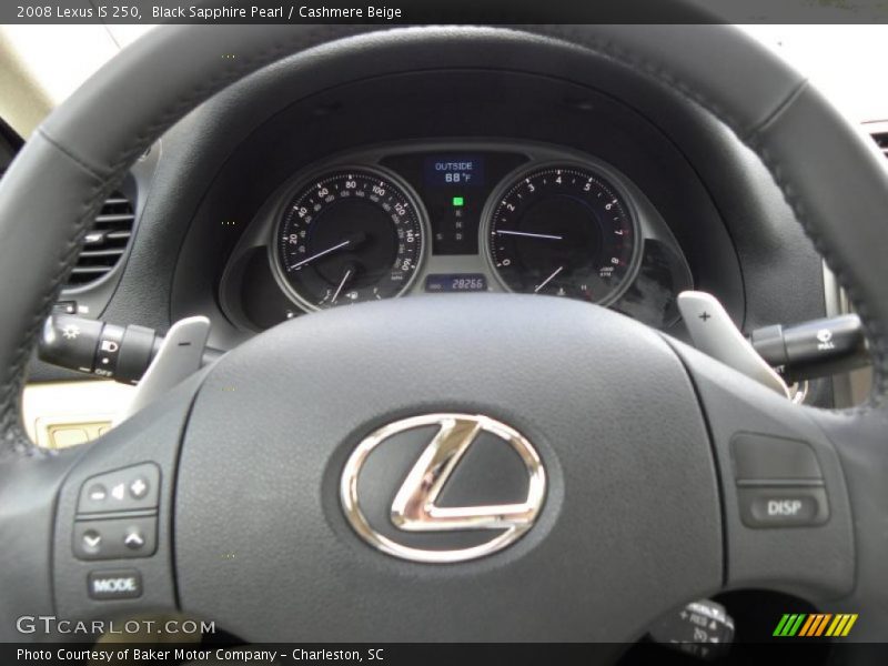 Black Sapphire Pearl / Cashmere Beige 2008 Lexus IS 250