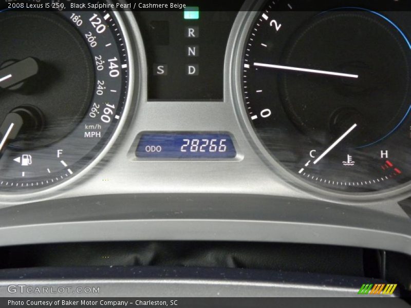 Black Sapphire Pearl / Cashmere Beige 2008 Lexus IS 250