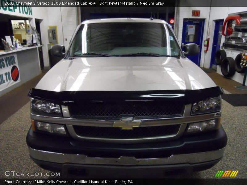 Light Pewter Metallic / Medium Gray 2003 Chevrolet Silverado 1500 Extended Cab 4x4