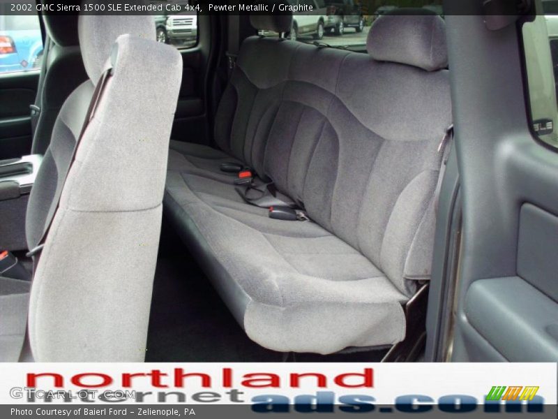Pewter Metallic / Graphite 2002 GMC Sierra 1500 SLE Extended Cab 4x4