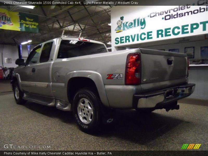 Light Pewter Metallic / Medium Gray 2003 Chevrolet Silverado 1500 Extended Cab 4x4