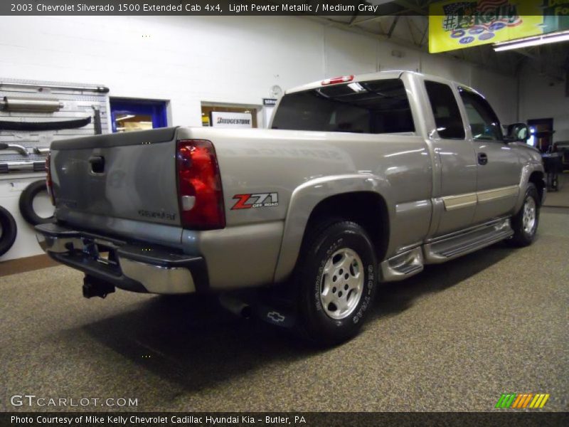 Light Pewter Metallic / Medium Gray 2003 Chevrolet Silverado 1500 Extended Cab 4x4