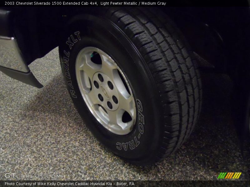 Light Pewter Metallic / Medium Gray 2003 Chevrolet Silverado 1500 Extended Cab 4x4