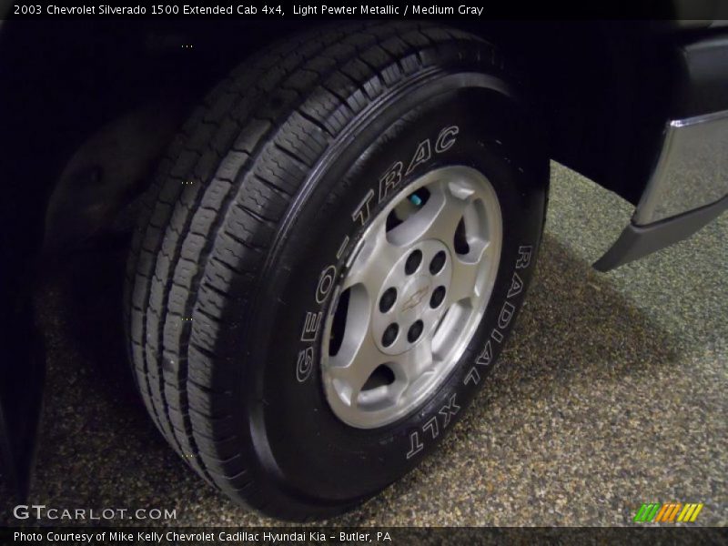 Light Pewter Metallic / Medium Gray 2003 Chevrolet Silverado 1500 Extended Cab 4x4
