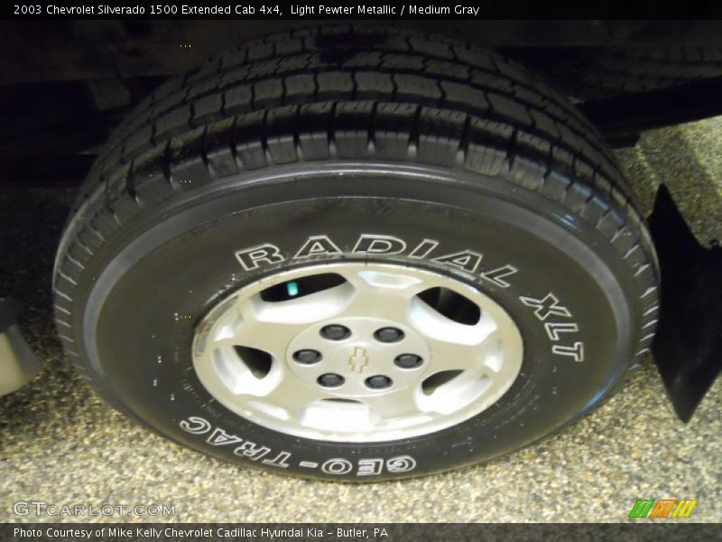 Light Pewter Metallic / Medium Gray 2003 Chevrolet Silverado 1500 Extended Cab 4x4