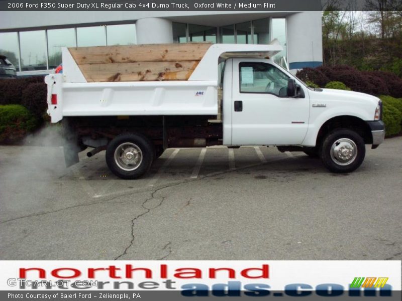Oxford White / Medium Flint 2006 Ford F350 Super Duty XL Regular Cab 4x4 Dump Truck
