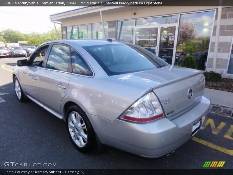 Silver Birch Metallic / Charcoal Black/Medium Light Stone 2008 Mercury Sable Premier Sedan
