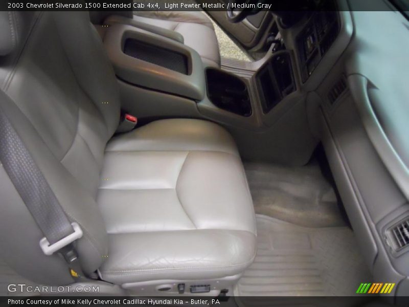 Light Pewter Metallic / Medium Gray 2003 Chevrolet Silverado 1500 Extended Cab 4x4