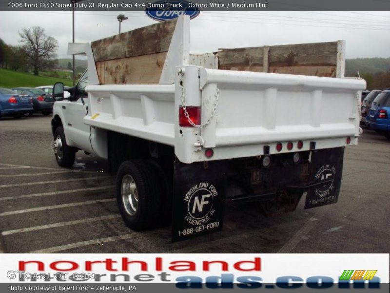 Oxford White / Medium Flint 2006 Ford F350 Super Duty XL Regular Cab 4x4 Dump Truck
