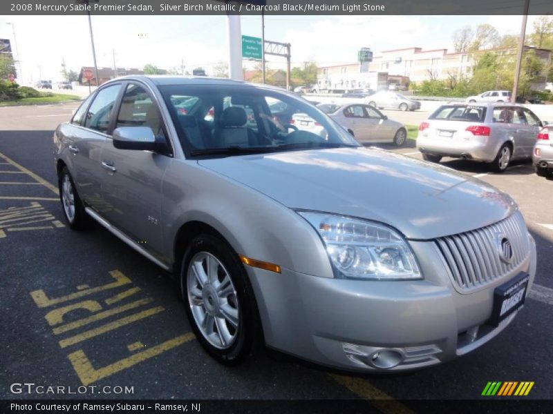 Silver Birch Metallic / Charcoal Black/Medium Light Stone 2008 Mercury Sable Premier Sedan