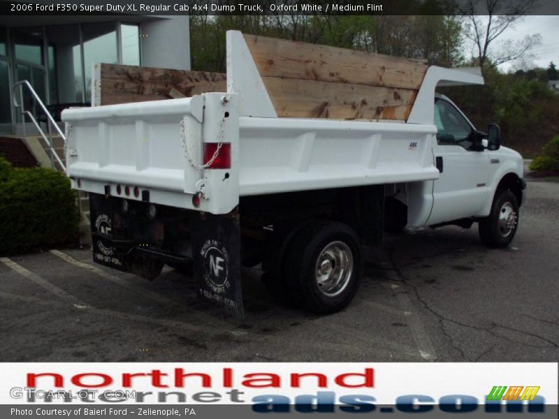 Oxford White / Medium Flint 2006 Ford F350 Super Duty XL Regular Cab 4x4 Dump Truck