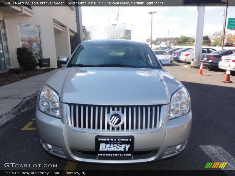 Silver Birch Metallic / Charcoal Black/Medium Light Stone 2008 Mercury Sable Premier Sedan