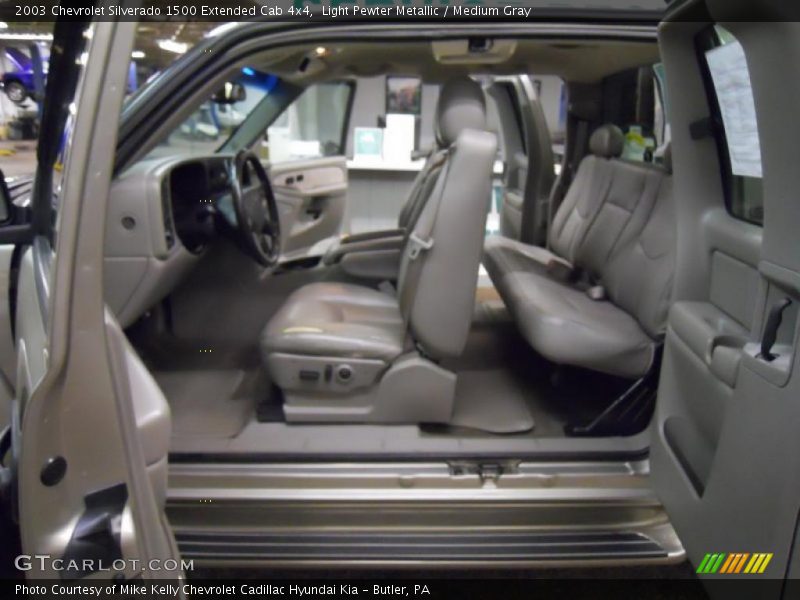 Light Pewter Metallic / Medium Gray 2003 Chevrolet Silverado 1500 Extended Cab 4x4