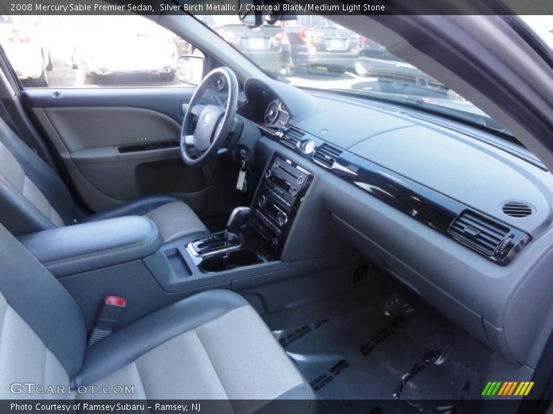 Silver Birch Metallic / Charcoal Black/Medium Light Stone 2008 Mercury Sable Premier Sedan