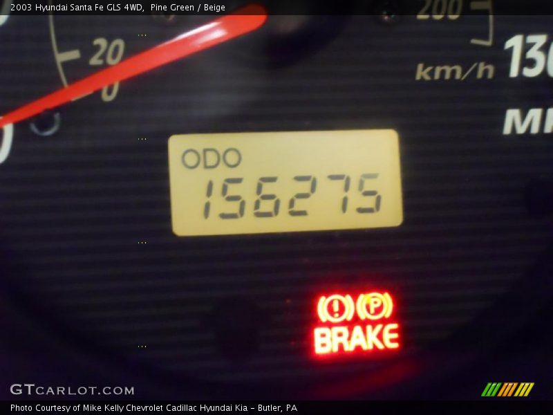 Pine Green / Beige 2003 Hyundai Santa Fe GLS 4WD