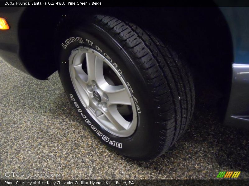 Pine Green / Beige 2003 Hyundai Santa Fe GLS 4WD
