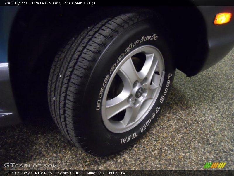 Pine Green / Beige 2003 Hyundai Santa Fe GLS 4WD