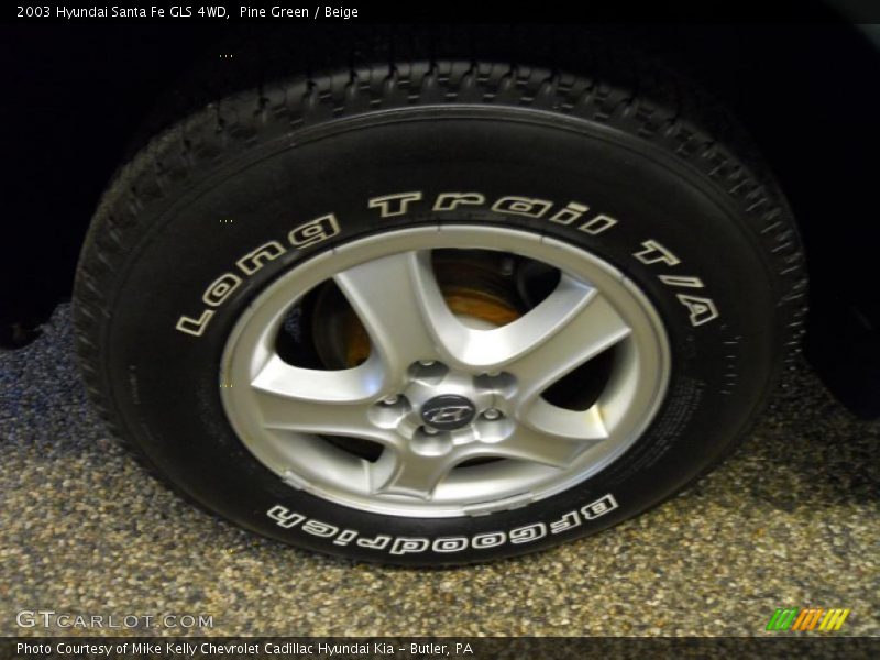 Pine Green / Beige 2003 Hyundai Santa Fe GLS 4WD