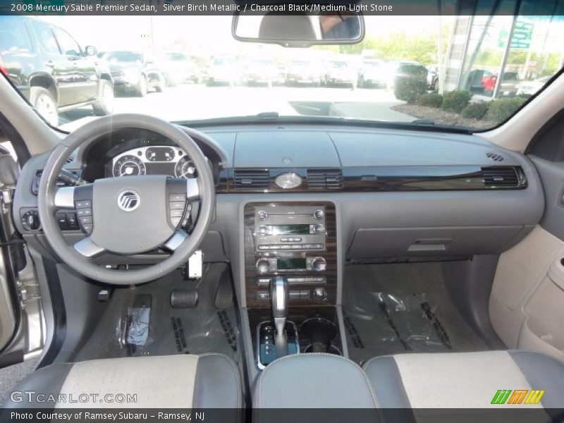 Silver Birch Metallic / Charcoal Black/Medium Light Stone 2008 Mercury Sable Premier Sedan