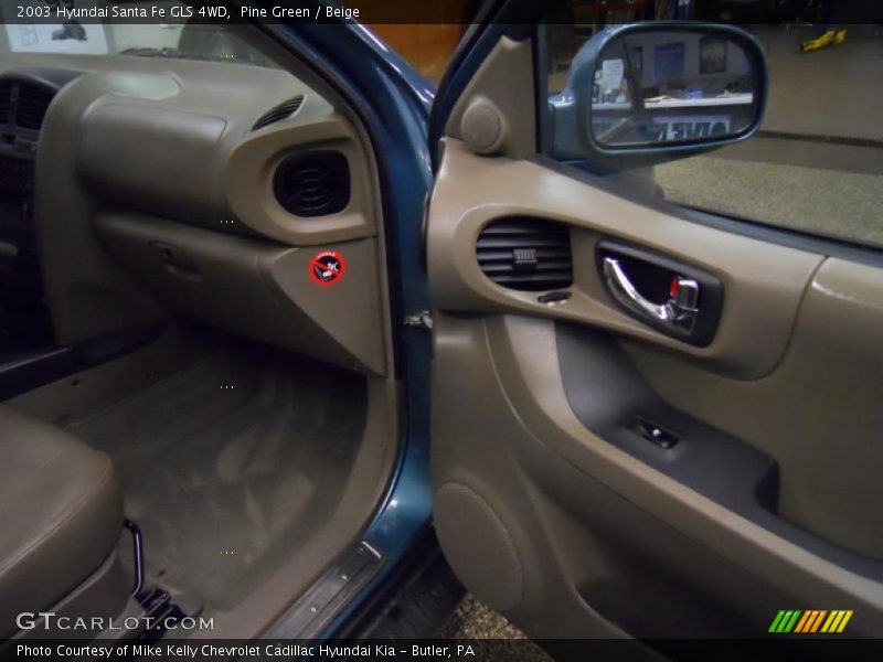 Pine Green / Beige 2003 Hyundai Santa Fe GLS 4WD