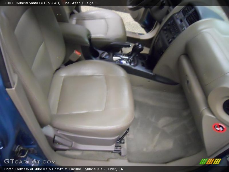 Pine Green / Beige 2003 Hyundai Santa Fe GLS 4WD