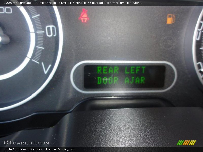 Silver Birch Metallic / Charcoal Black/Medium Light Stone 2008 Mercury Sable Premier Sedan