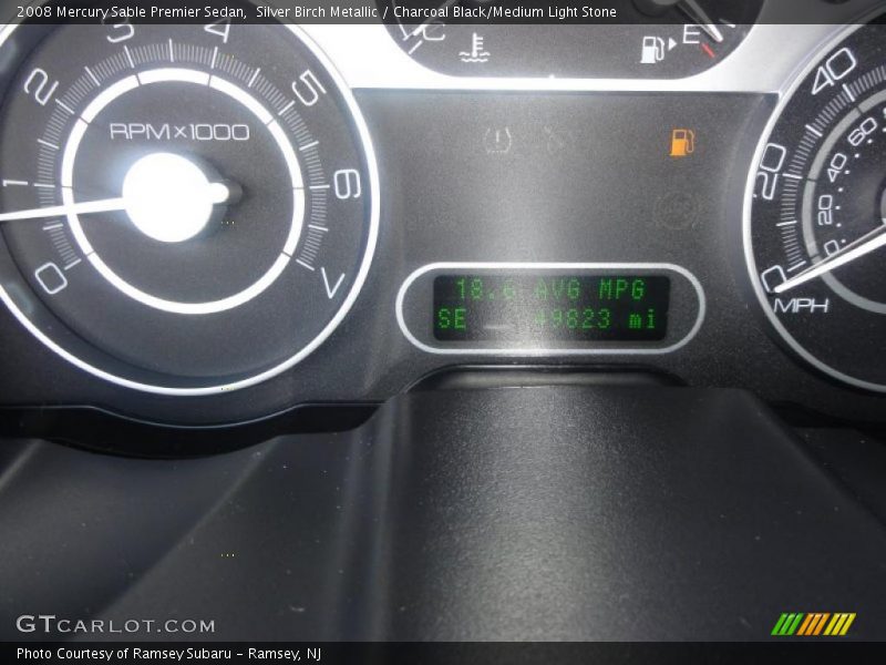 Silver Birch Metallic / Charcoal Black/Medium Light Stone 2008 Mercury Sable Premier Sedan
