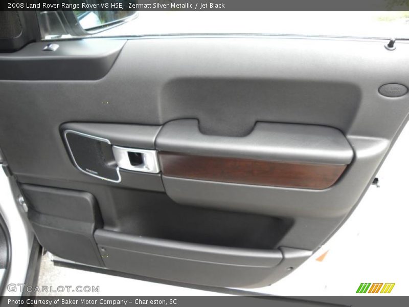 Zermatt Silver Metallic / Jet Black 2008 Land Rover Range Rover V8 HSE