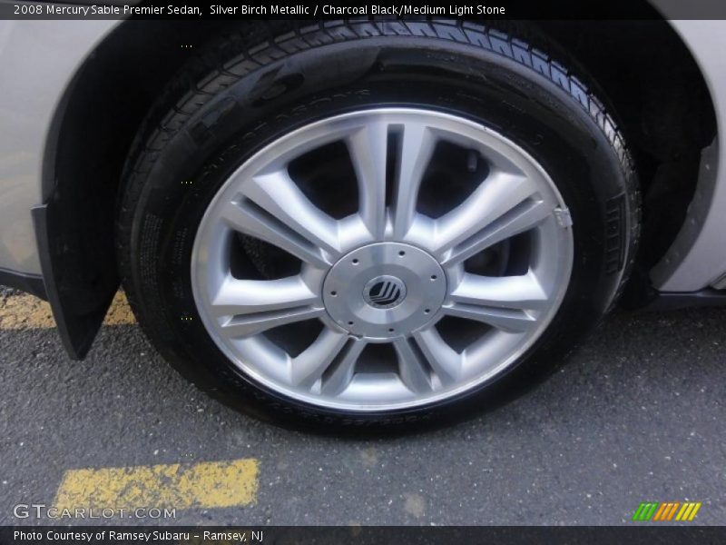 Silver Birch Metallic / Charcoal Black/Medium Light Stone 2008 Mercury Sable Premier Sedan