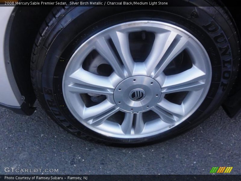 Silver Birch Metallic / Charcoal Black/Medium Light Stone 2008 Mercury Sable Premier Sedan