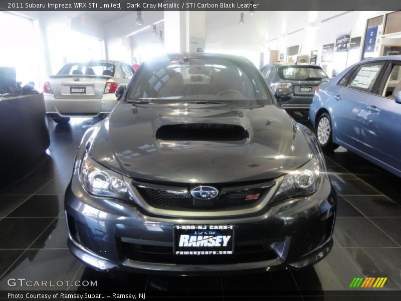 Dark Gray Metallic / STI Carbon Black Leather 2011 Subaru Impreza WRX STi Limited