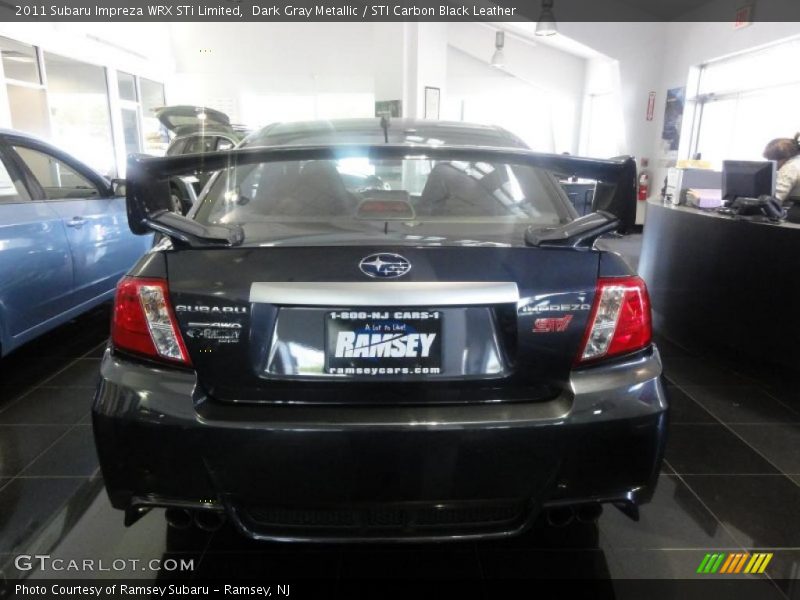 Dark Gray Metallic / STI Carbon Black Leather 2011 Subaru Impreza WRX STi Limited