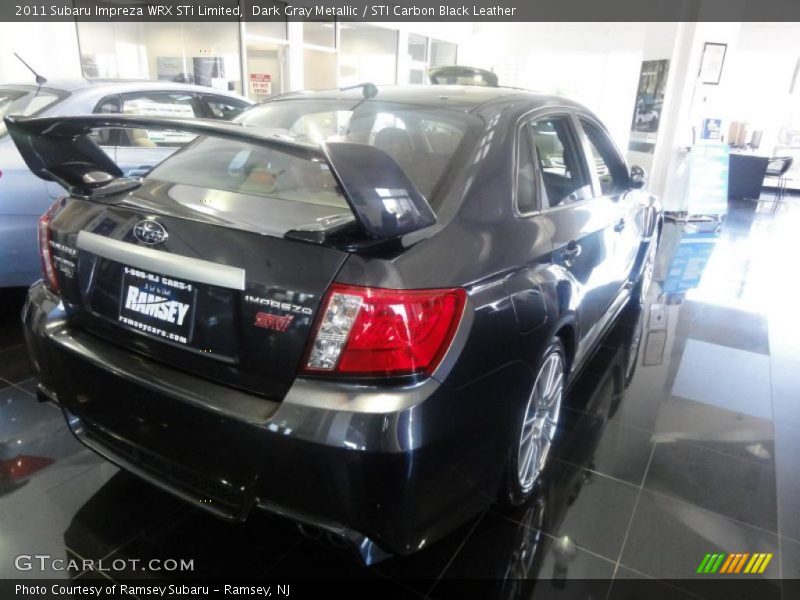 Dark Gray Metallic / STI Carbon Black Leather 2011 Subaru Impreza WRX STi Limited
