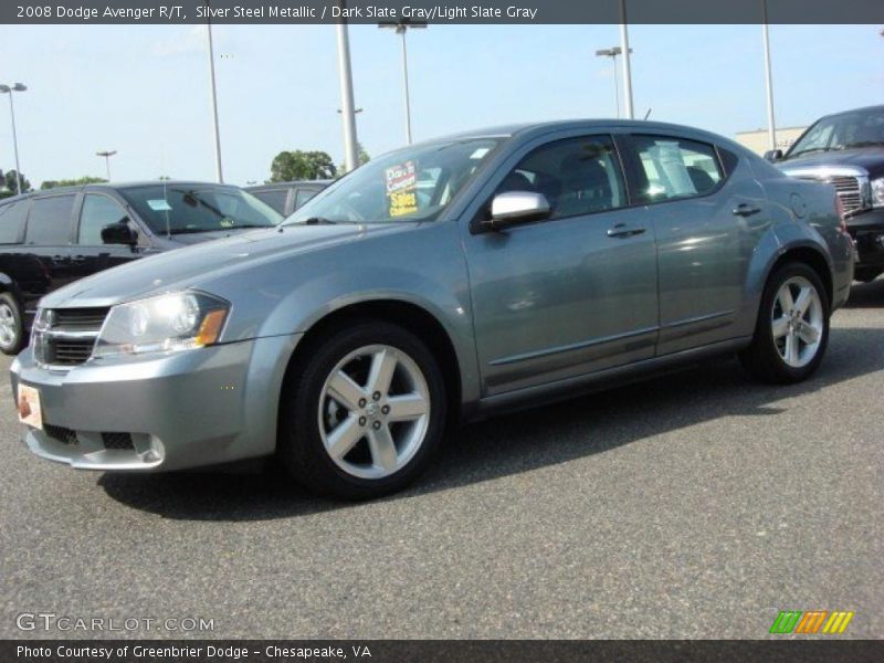 Silver Steel Metallic / Dark Slate Gray/Light Slate Gray 2008 Dodge Avenger R/T