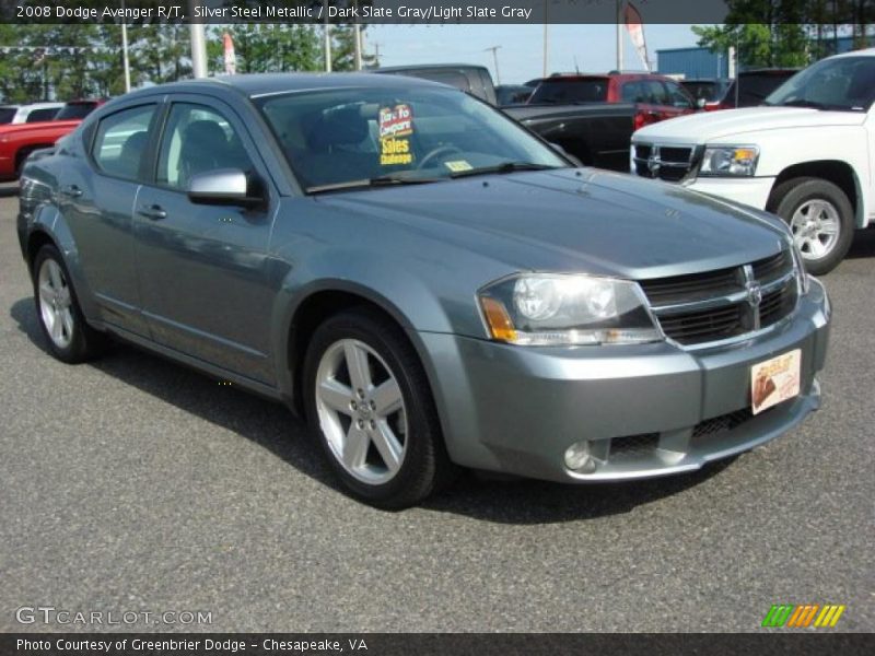 Silver Steel Metallic / Dark Slate Gray/Light Slate Gray 2008 Dodge Avenger R/T
