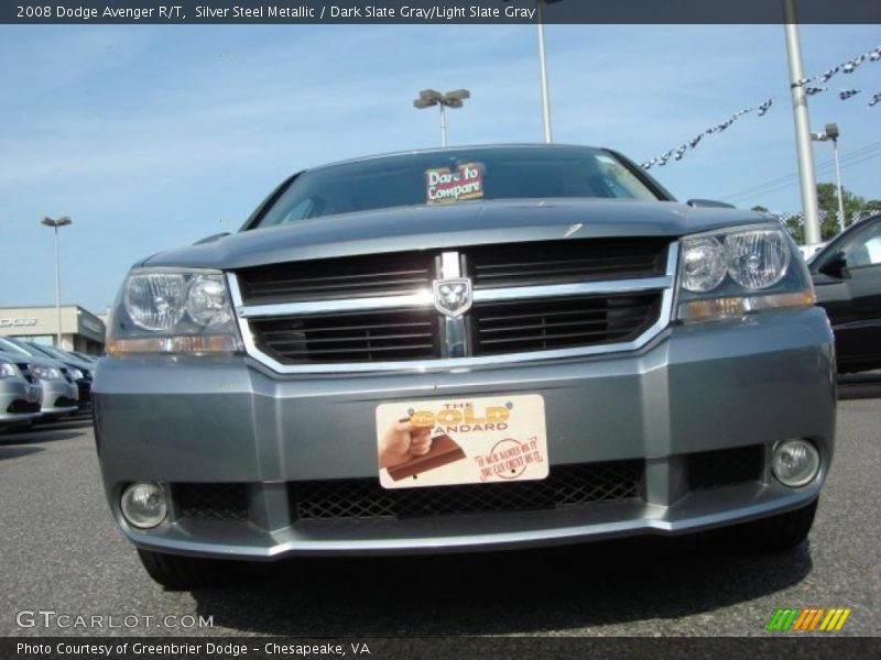 Silver Steel Metallic / Dark Slate Gray/Light Slate Gray 2008 Dodge Avenger R/T