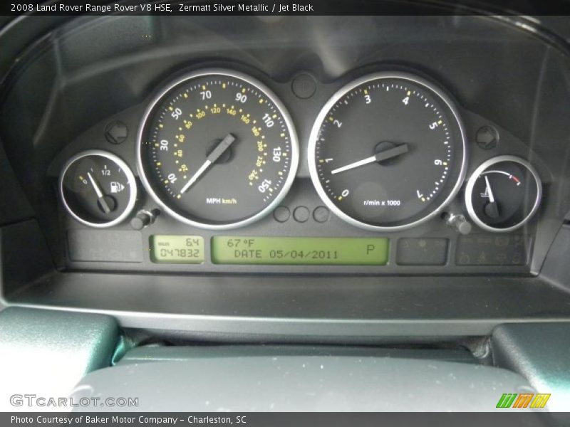  2008 Range Rover V8 HSE V8 HSE Gauges